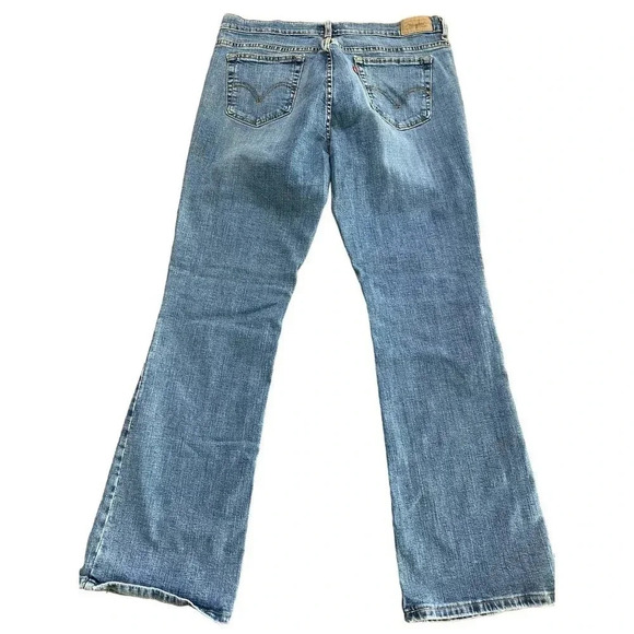 Levi's 515 Women's Blue Low Rise Bootcut Flare Leg Denim Jean 14 - Picture 3 of 6